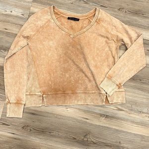 Jane + Delancey long sleeve orange crop size Small